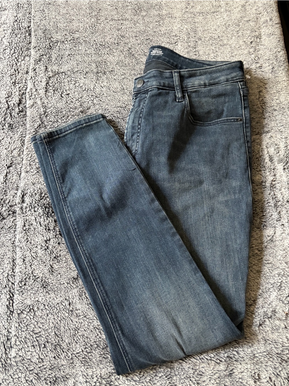 Old Navy Men's Washed Blue Straight Jeans